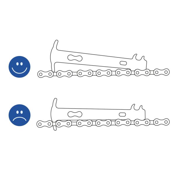 Dispositif de mesure de l'usure des chaînes