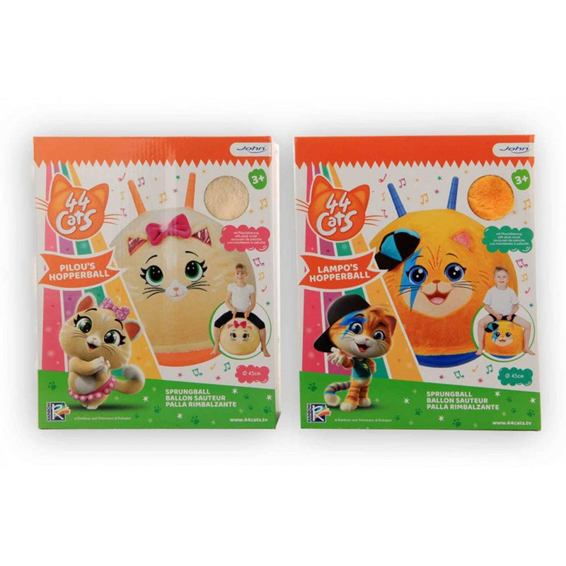 Balle Skippy 44 chats ø45cm avec housse en peluche