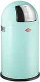 Poubelle junior Wesco pushboy | 22 litres | métal - menthe | poubelle - fabriquée en Allemagne