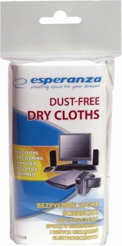 Esperanza lingettes nettoyantes en microfibre sèches en microfibre lingettes nettoyantes pour lentilles d'écran lingettes pour lunettes | 24 pièces | sans poussière | antistatique