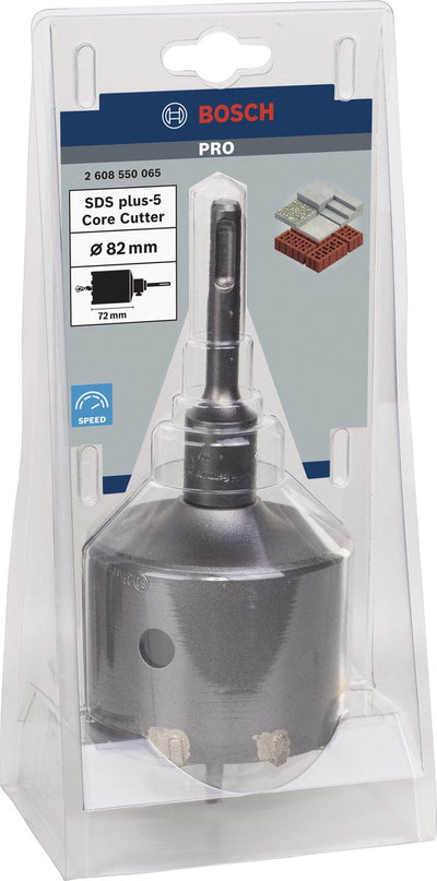 Bosch pro sds plus-5 jeu de fraises à noyau, 82 x 54 x 72 mm