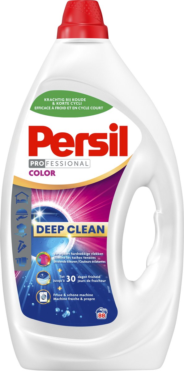 Persil gel colorant professionnel - lessive liquide - toutes couleurs - 88 lavages - conditionnement vrac