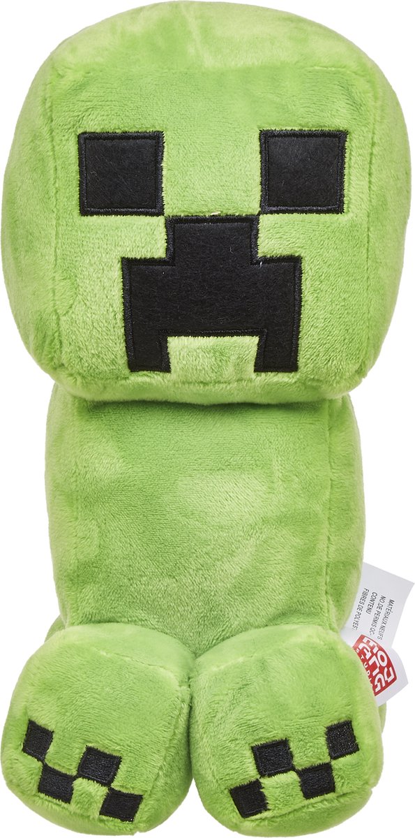 Peluche Minecraft - creeper - 23 cm - vert