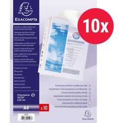Exacompta sachets de présentation a4 polypropylène transparent 10 pièces