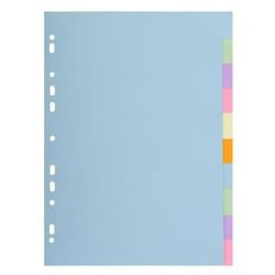 Onglets europe 1610e a4 210x297mm 170gsm pack assorti 10 pièces