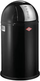 Poubelle junior Wesco pushboy | 22 litres | métal - noir | poubelle - fabriquée en Allemagne