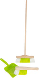 Petit pieds de lingette en bois avec balai, 3dlg.