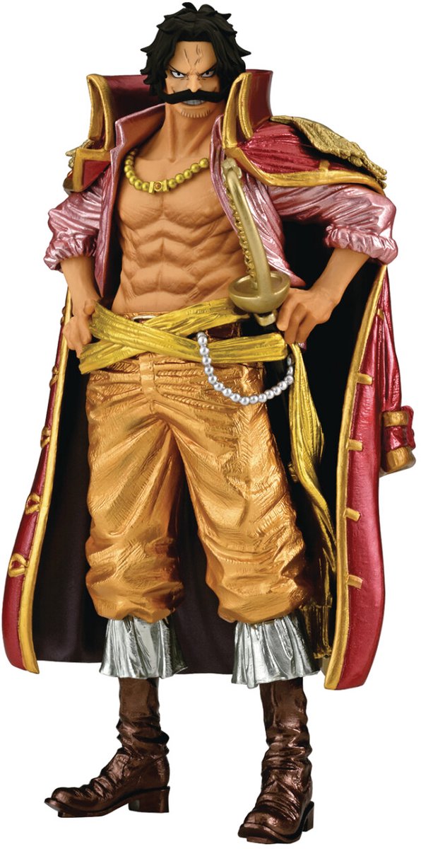 Banpresto co., ltd. une pièce - roi de l'artiste - or d. statue de Roger 23cm