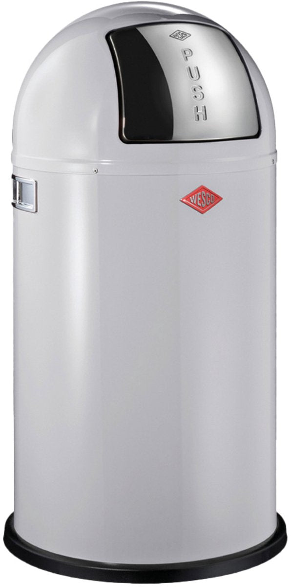 Poubelle pushboy Wesco | 50 litres | métal - gris | poubelle - fabriquée en Allemagne