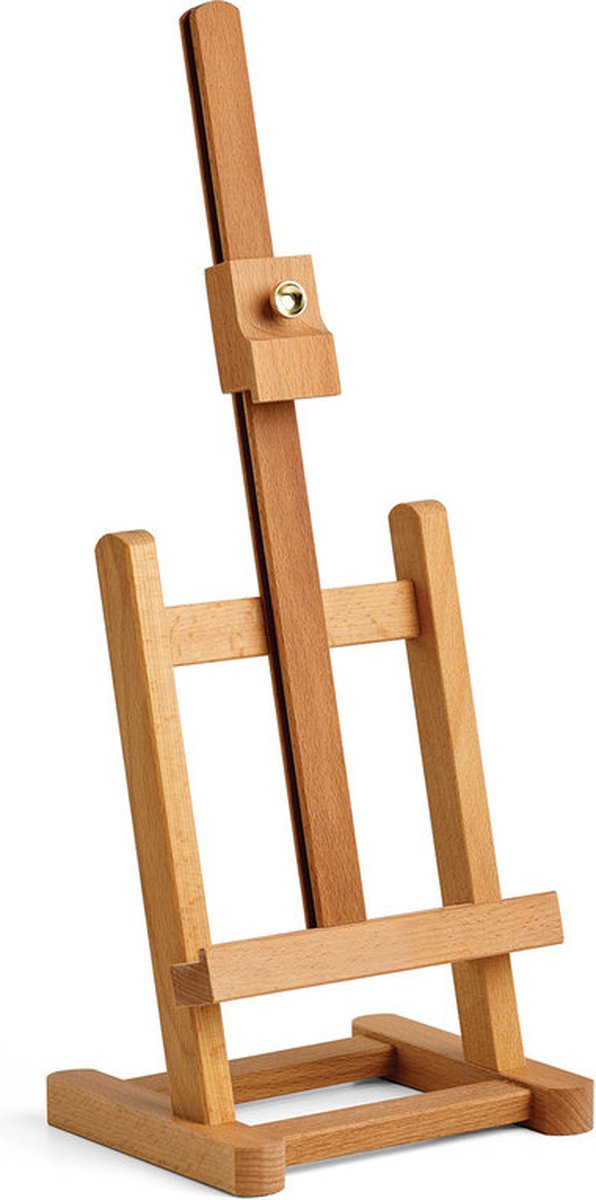 Chevalet de table sans marque Rhin 7006559 en bois de hêtre | réglable jusqu'à 30 cm | lampe compacte | mini chevalet