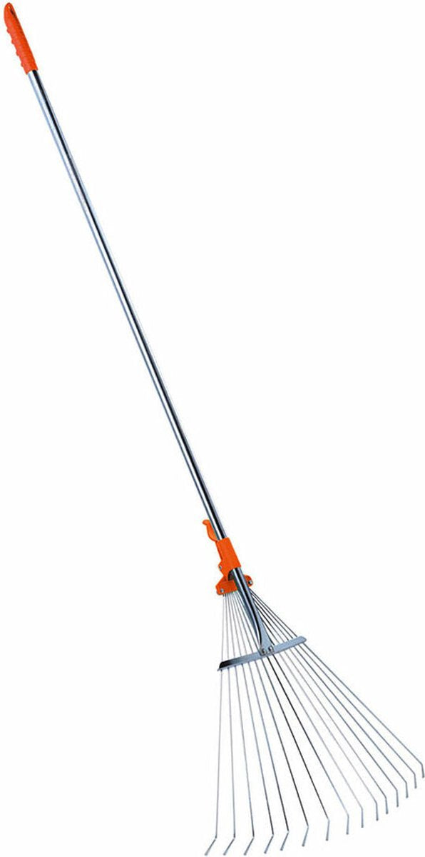 Râteau Stocker pour ramasser les feuilles manche télescopique 1,6 m