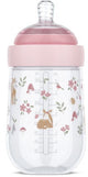 Mepal biberon mio little dutch - 240 ml - anti-colique - conception en spirale empêchant le colmatage - silicone de qualité médicale - jardin de fées