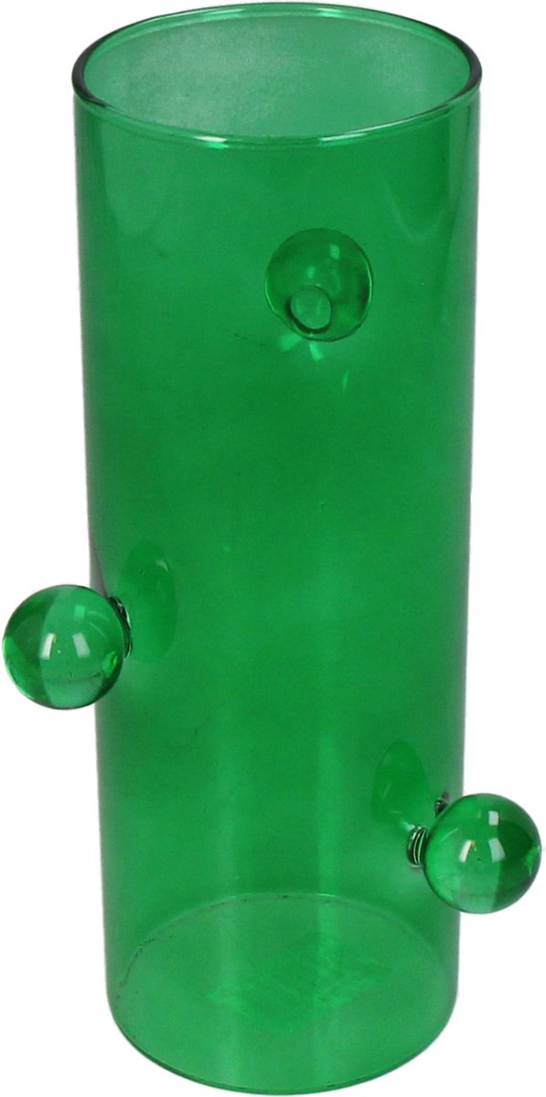 Vase collection HD verre vert 8,8x8,8x18cm