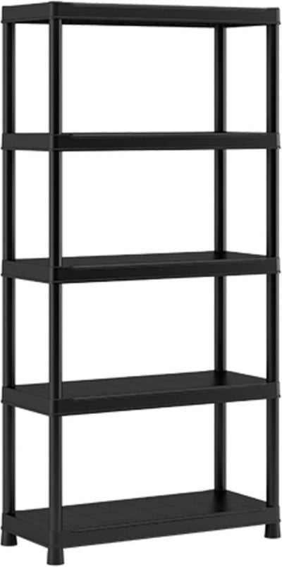 Etagère en plastique Keter - support de rangement - 90x40x182cm - noir