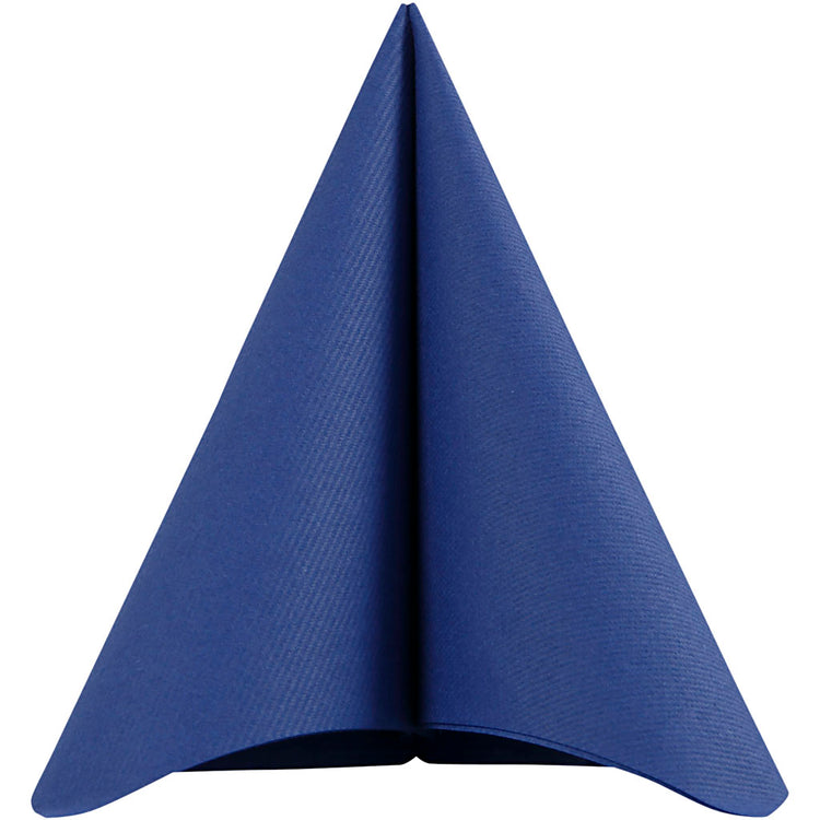 Serviettes Creativ company, dim. 40x40 cm, 60 gr, bleu foncé, 20 pièces 1 boîte