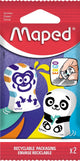 Maped office maped gomme ergo fun | blister de 2 pièces