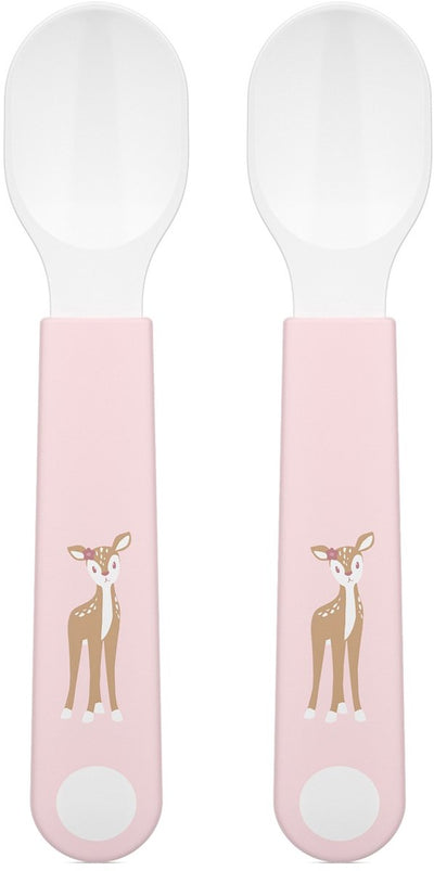 Mepal mio cuillère d'entraînement Little Dutch - lot de 2 - bonne prise en main - vaisselle pour enfants - jardin féérique