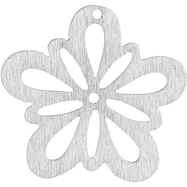 Fleur Creativ company, d 27 mm, épaisseur 1,7 mm, blanc cassé, 20 pièces 1 boîte