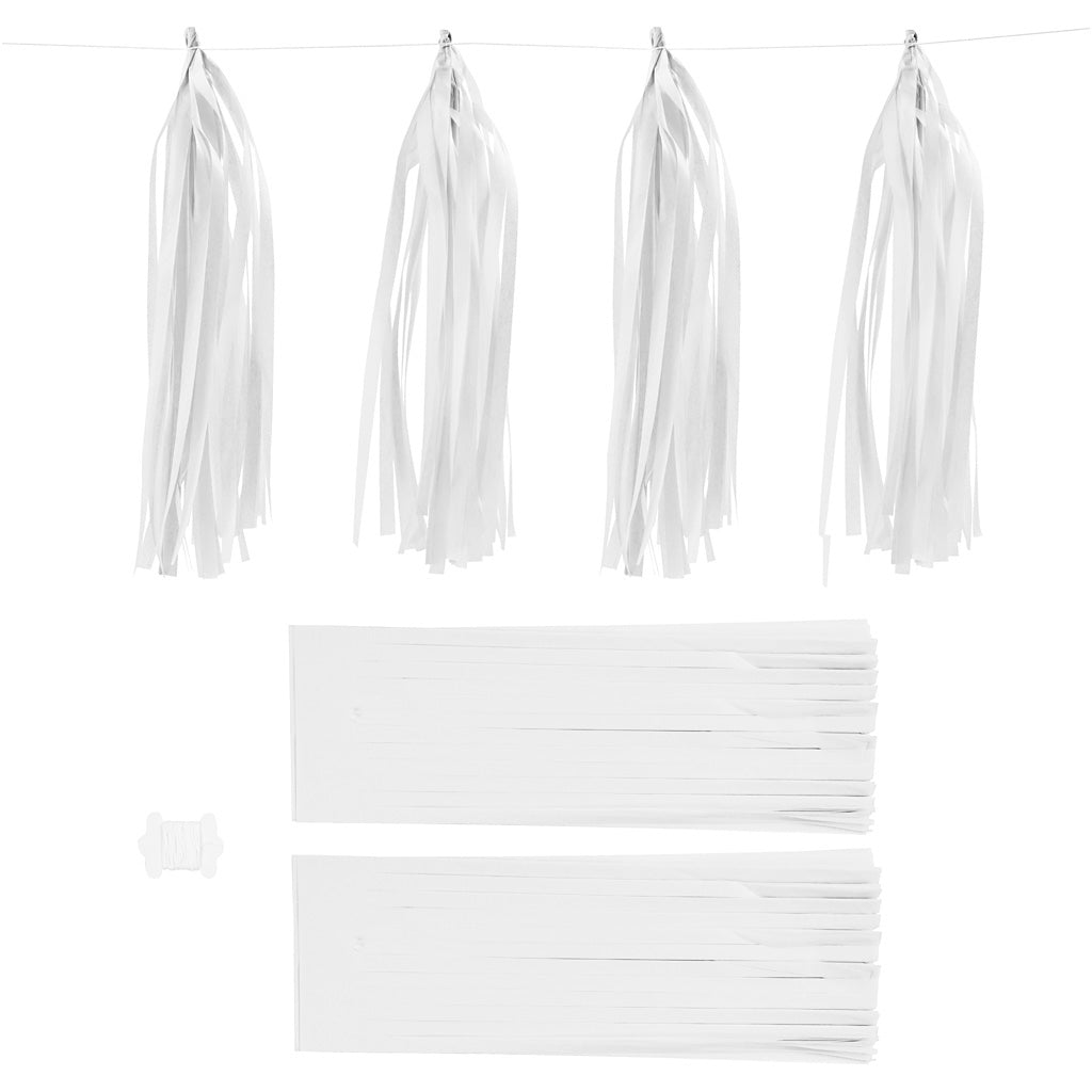 Pompons Creativ company, dim. 12x35 cm, 14 g, blanc, 12 pièces 1 boîte