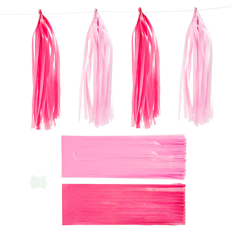 Pompons Creativ company, dim. 12x35 cm, rose, rouge clair, 12 pièces 1 boîte