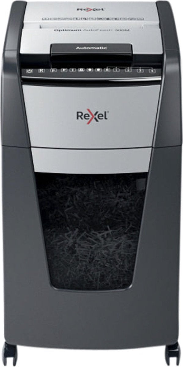 Destructeur de papier rexel optium alimentation automatique 300m gris