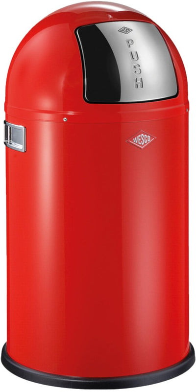 Poubelle junior Wesco pushboy | 22 litres | métal - rouge | poubelle - fabriquée en Allemagne