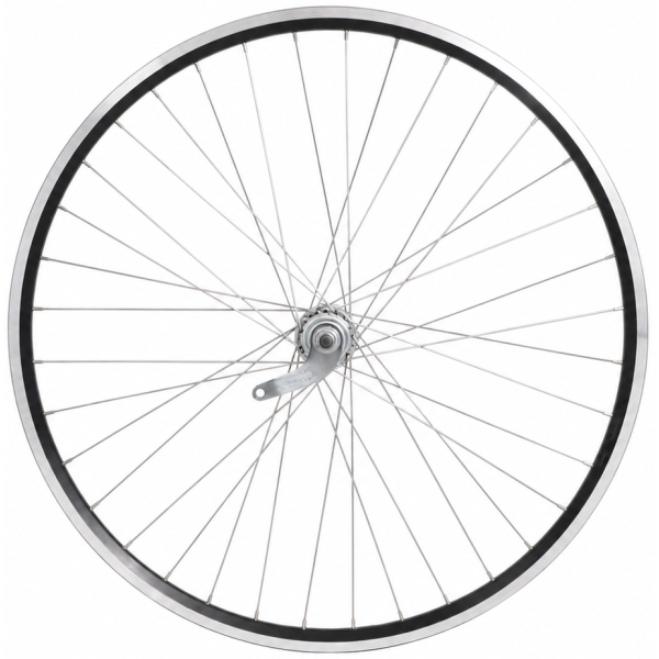 Roue arrière 28 1 4 pouces - moyeu de frein favori - jante zac2000 (noir argent)