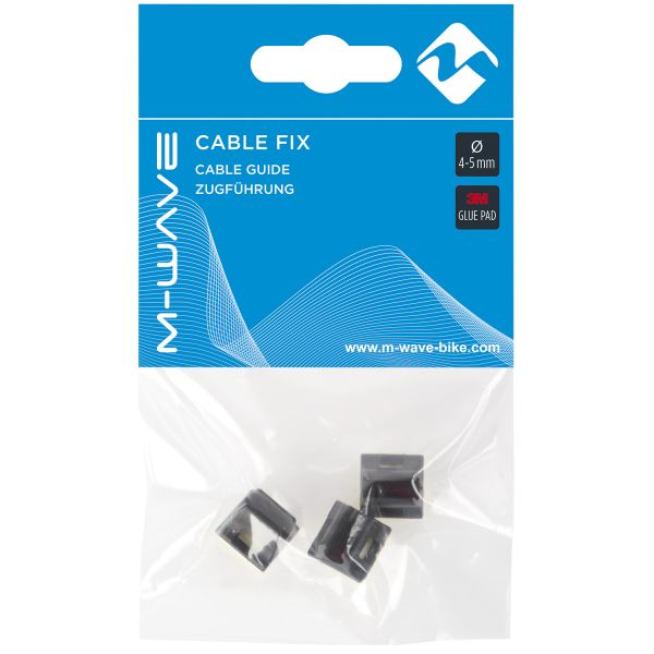 Cours de câble M-Wave 4-5 mm noir (3 pièces)