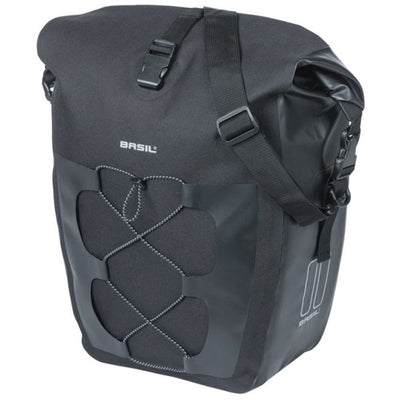 Basil sac unique navigateur étanche l mik 25-31l 14 x 26 x 42 cm - noir