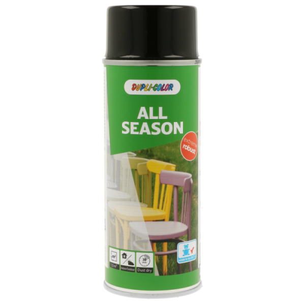 Peinture en aérosol Dupli-color RAL-9005 - 400 ml toutes saisons noir de jais, brillant