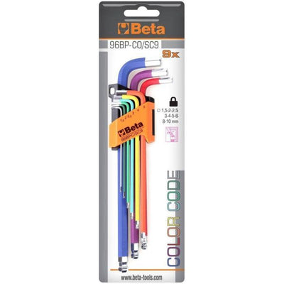 Beta Sift Keys Set 9-Piece Allen Right Hight Long