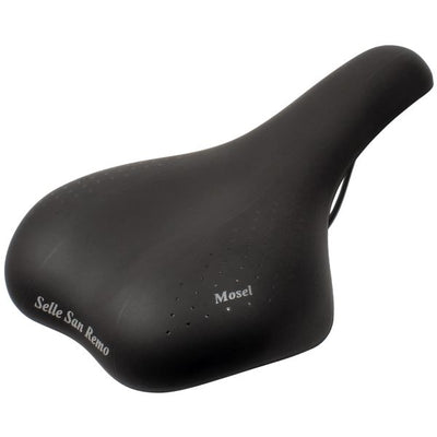 Selle San Remo Bicycle Saddle San Remo Mosel pour les vélos de randonnée de la ville Black (forfait de travail)