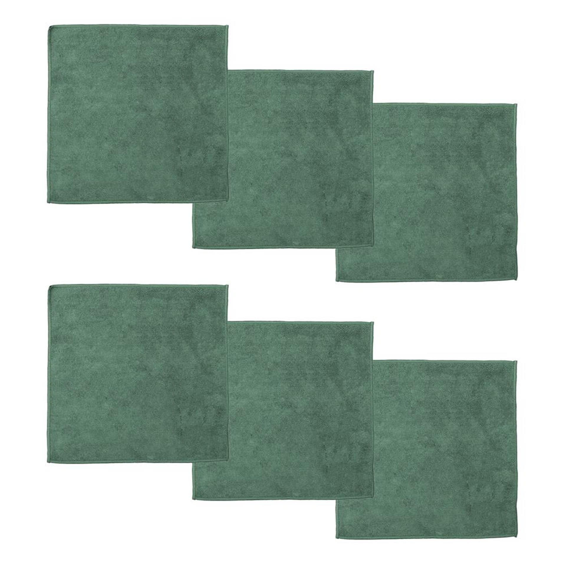 Ddddd chiffon en microfibre billie 30x30 cm vert 6 pièces | 4 pièces
