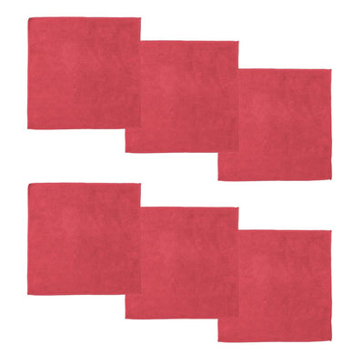 Ddddd chiffon microfibre 30x30 rouge 6 pcs.