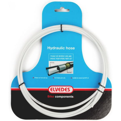Pipe hydraulique Elvedes avec doublure PTFE et protection Kevlar - blanc (3 mètres sur carte)