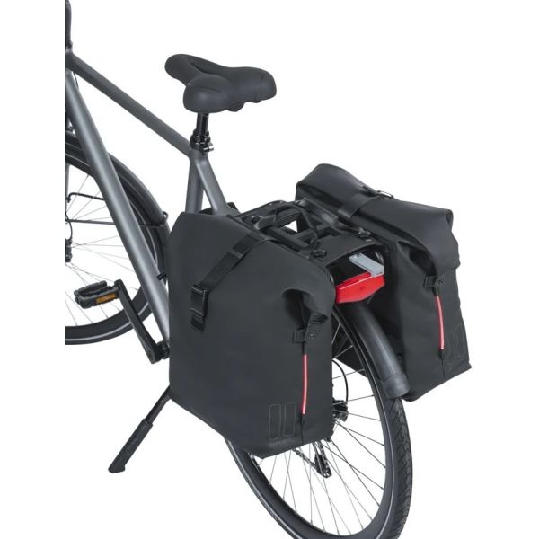 Basil Double Bicycle Bag Soho Nordlicht Mik 41 litre - noir