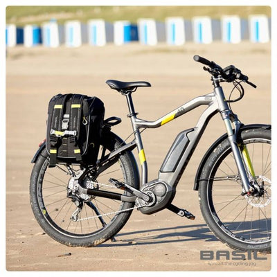 Basil Miles Daypack - sac à vélo sportif - unisexe - noir lime