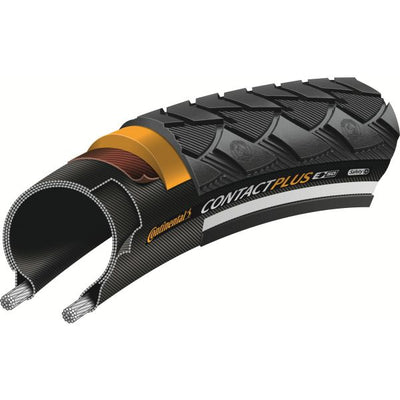 Continental Contact Plus - City Bike Band 28x1.60 - Band Wire - Black