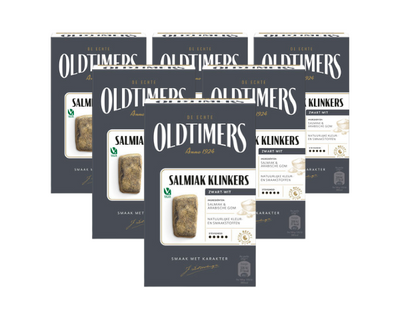 Clinkers salmiak voitures anciennes noir et blanc (6x 185gr)