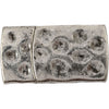 Fermoir magnétique Creativ Company, taille 7x29 mm, taille de trou 3x10 mm, argent antique, 1 pièce