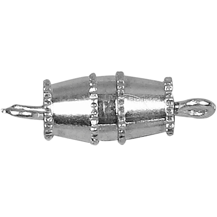 Fermoir torsadé Creativ company, l: 16 mm, plaqué argent, 10 pièces 1 boîte