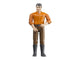 Bruder bworld figure homme avec pantalon brun