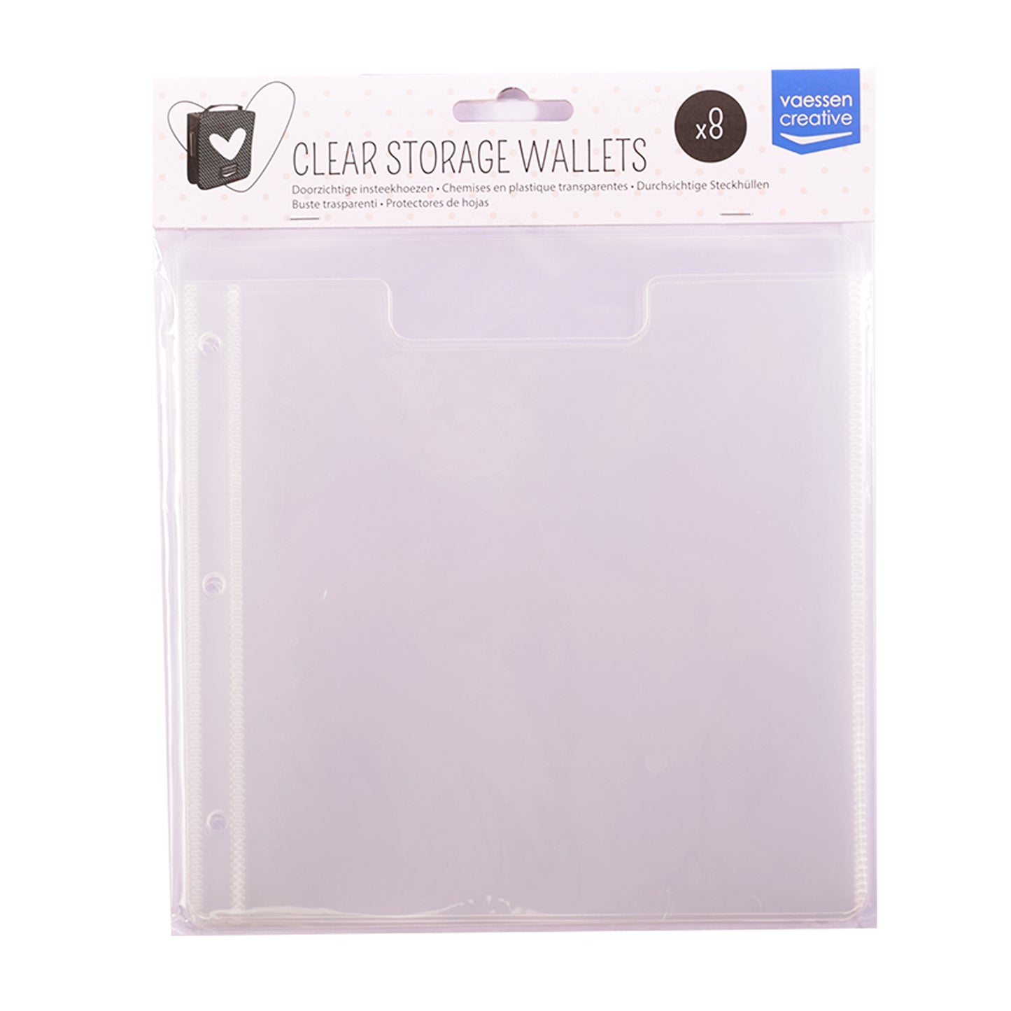 Vaessen creative • pochettes transparentes 8 pcs.