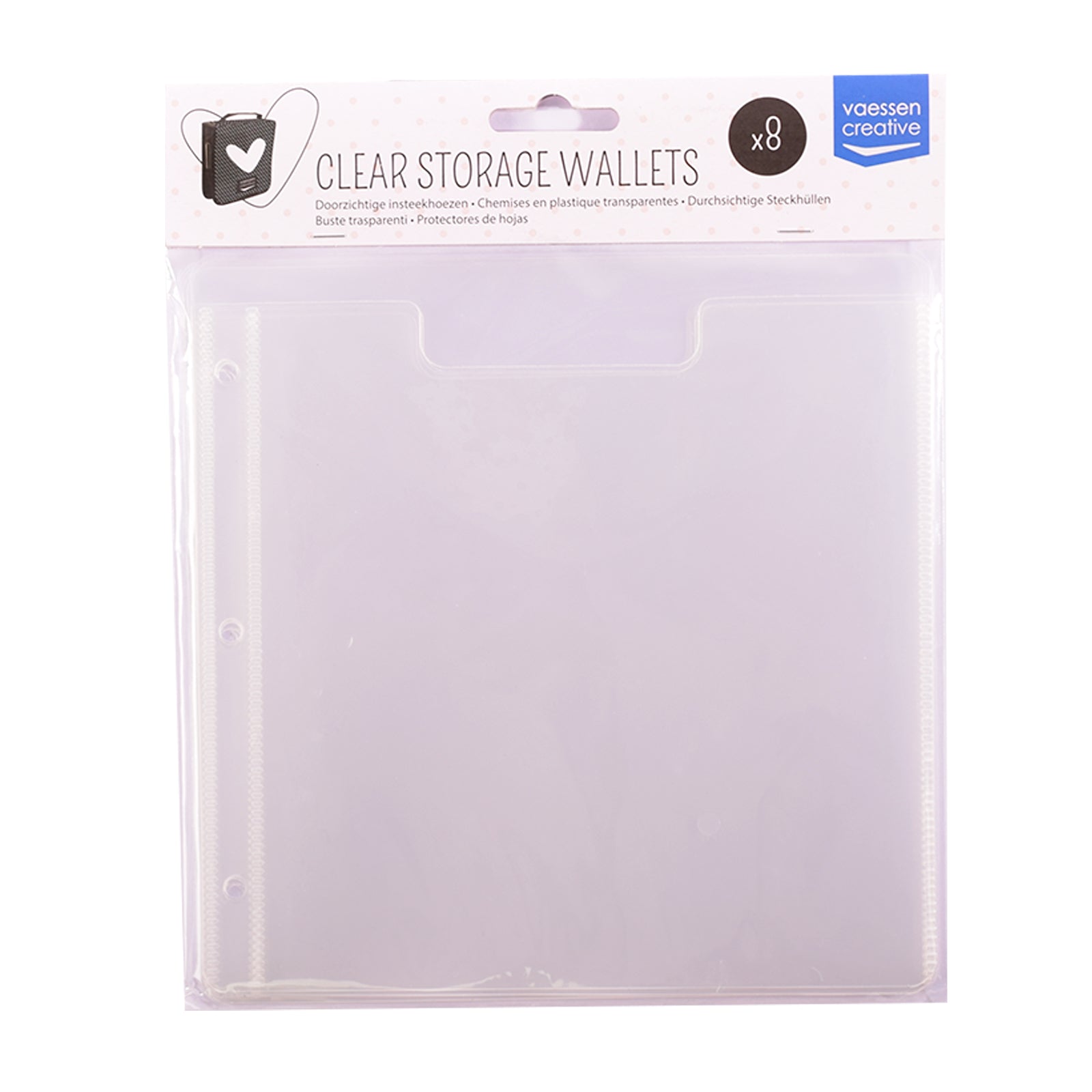 Vaessen creative • pochettes transparentes 8 pcs.
