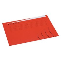 Chemises intérieures djois a6002-442 carton 225g m2 a4 rouge imprimé recto verso