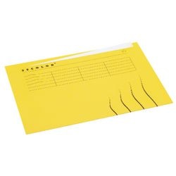 Chemises intérieures djois a6002-444 carton 225g m2 a4 jaune imprimé recto-verso