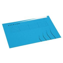Chemise intérieure djois a6002-546 carton 225g m2 folio bleu imprimé recto verso