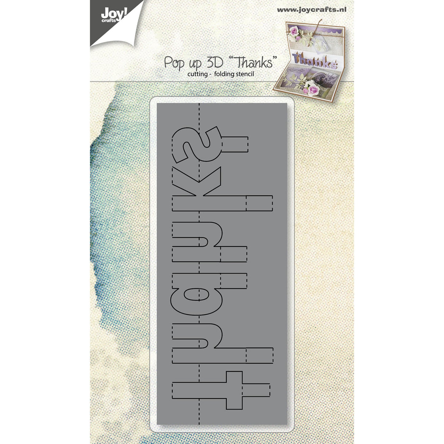Joy!crafts • pochoir de découpe pop up 3d merci