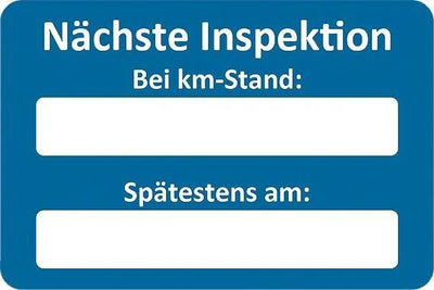 Eichner Sticker Inspection Customer Service Sticker