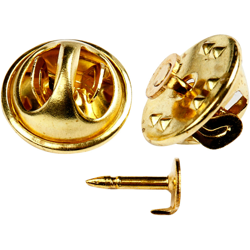 Bouton bouton Creativ company, d 11,5 mm, plaqué or, 25 pièces 1 boîte